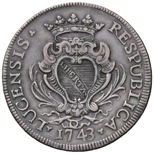 LUCCA Republic (1369-1799) Shield 1743 - MIR 237/5 AG ...