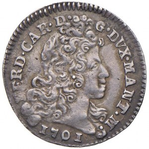 MANTOVA Ferdinand Carlo Gonzaga (1669-1707) Lira or 40 ...