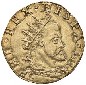 MILAN Philip II (1556-1598) Double s.d. - MIR 301/14 ...