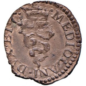 MILANO Carlo II (1676-1700) Quattrino - MIR 391 CU (g 1...