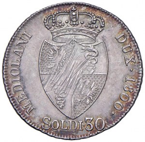 MILAN Francis II (1799-1800) 30 Soldi 1800 - MIR 473...