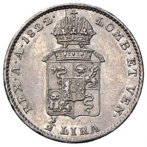 MILANO Francesco I (1815-1835) Mezza lira 1822 A Vienna...