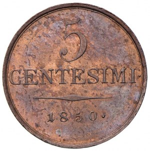 MILAN Francis Joseph (1848-1866) 5 cents 1850 ...