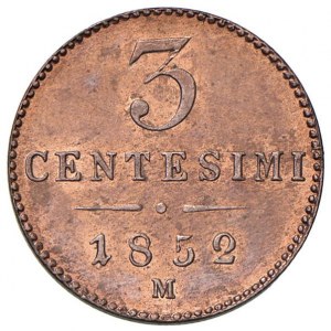 MILAN Francis Joseph (1848-1866) 3 cents 1852 ...
