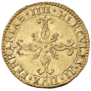 MODENA Herkules II (1534-1559) Złota tarcza z tytułem DVX...