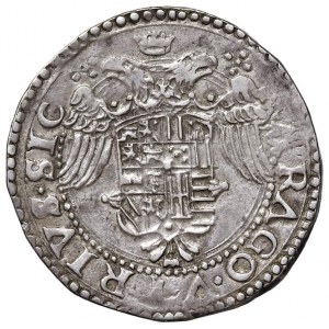 NAPOLI Carlo V (1516-1556) Mezzo Ducato sigla IBR - Mag...