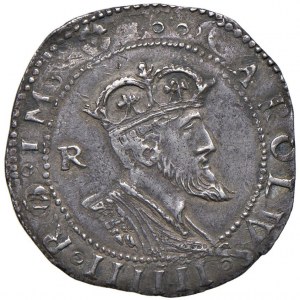 NAPLES Charles V (1516-1556) Tarì initials R - Magliocca 35 ...