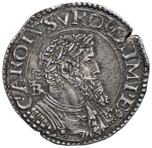 NAPOLI Carlo V (1516-1556) Tarì IBR - cfr. Magliocca 39...