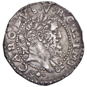 NAPOLI Carlo V (1516-1554) Tarì sigla IBR - Magliocca 4...