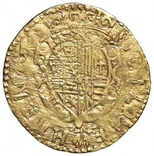 NAPLES Philip II (1554-1598) Golden shield 1582 initials GR...