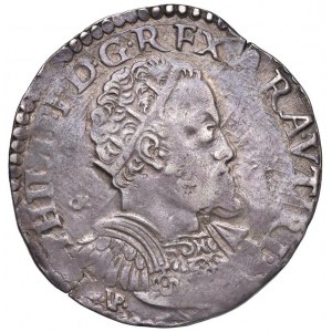 NAPLES Philippe II (1554-1598) Demi-ducat initiales GR / V...