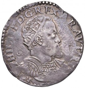 NAPLES Philippe II (1554-1598) Demi-ducat initiales GR / V...