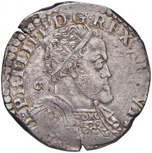 NAPLES Philippe II (1554-1598) Demi-ducat 1575 - Magli...