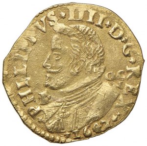 NAPLES Philip IV (1621-1665) Shield 1642 initials P / GAC ...