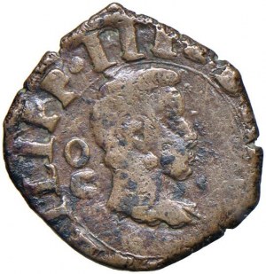 NAPLES Philip IV (1621- 1665) 2 Horses 1636 with crown...