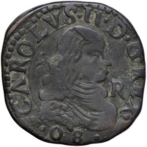 NAPLES Charles II (1665-1680) Wheat 1680 (08) AC/A - Magl...