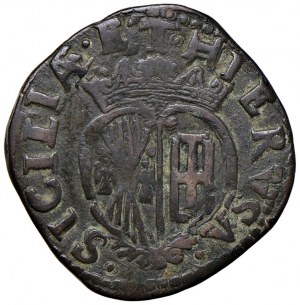 NAPLES Charles II (1665-1680) Wheat 1680 (08) AC/A - Magl...
