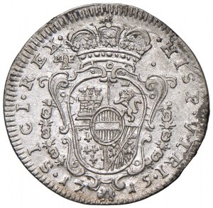 NAPLES Charles VI (1711-1734) Tarì 1715 IM under the arm...