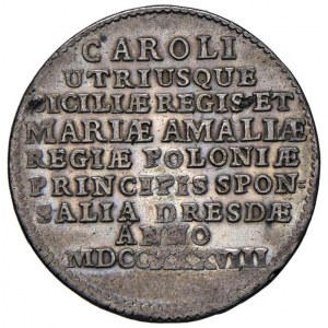 NAPOLI Carlo di Borbone (1734-1759) Moneta - Medaglia d...