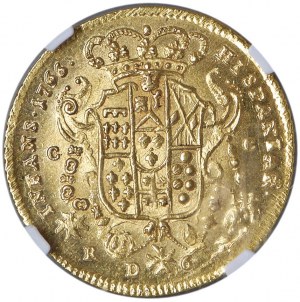 NAPLES Ferdinand IV (1759-1799) 6 Ducats 1766 - Marteau...