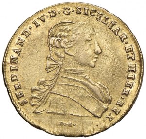 NAPLES Ferdinand IV (1759-1799) 6 Ducats 1767 - Marteau...