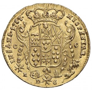 NAPLES Ferdinand IV (1759-1799) 6 Ducats 1767 - Marteau...