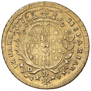 NAPLES Ferdinand IV (1759-1799) 6 Ducats 1777 avec N de...