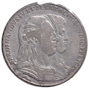 NAPOLI Ferdinando IV (1759-1816) Piastra 1791 P· sotto ...