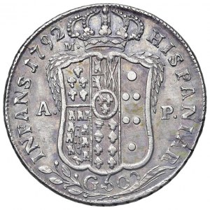 NAPLES Ferdinand IV (1759-1799) Half plate 1792 - M...