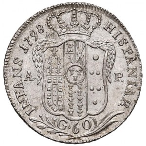 NAPOLI Ferdinando IV (1759-1816) Mezza piastra 1798 - M...