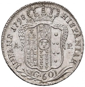 NAPLES Ferdinand IV (1759-1816) Half plate 1798 - M...