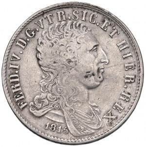 NAPLES Ferdinand IV (1759-1816) Plate 1815 Bust str...