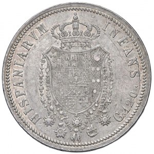 NAPOLI Ferdinando I (1816-1825) Piastra 1818 Re-impress...