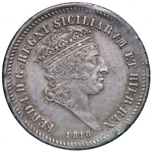 NAPOLI Ferdinando I (1816-1825) 60 Grana 1818 - Maglioc...