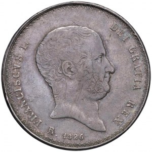 NAPOLI Francesco I (1825-1830) Piastra 1826 Re-impressa...
