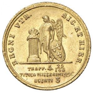 NAPOLI Ferdinando II (1830-1859) 3 Ducati 1852 - Maglio...