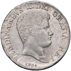 NAPOLI Ferdinando II (1830-1859) Piastra 1834 con 13 to...