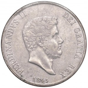 NAPOLI Ferdinando II (1830-1859) Piastra 1845 - Maglioc...