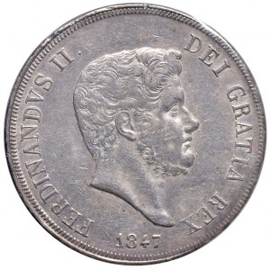 NAPOLI Ferdinando II (1830-1859) Piastra 1847 - Maglioc...