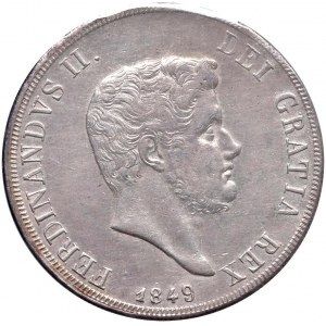 NAPOLI Ferdinando II (1830-1859) Piastra 1849 - Maglioc...