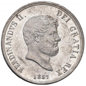 NAPOLI Ferdinando II (1830-1859) Piastra 1857 - Maglioc...