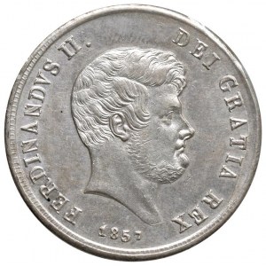 NAPOLI Ferdinando II (1830-1859) Mezza piastra 1857 - M...