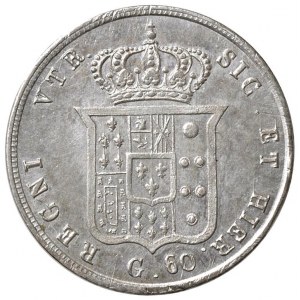 NAPOLI Ferdinando II (1830-1859) Mezza piastra 1857 - M...