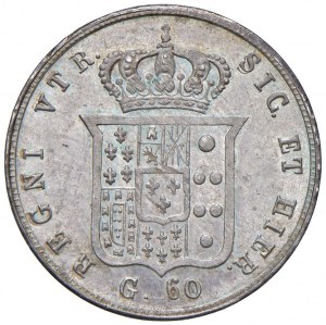 NAPLES Ferdinand II (1830-1859) Half plate 1859 - M...