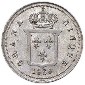NAPLES Ferdinand II (1830-1859) Half a pug 1836 - N...