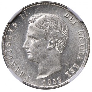 NAPLES Franciszek II (1859-1860) Tarì 1859 - Magliocca (...