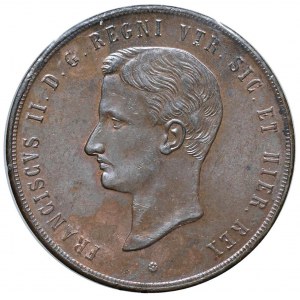 NAPOLI Francesco II (1859-1860) 10 Tornesi 1859 - Magli...