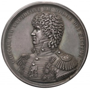 Gioacchino Murat (1808-1815) Medaglia 1812 per la posa ...