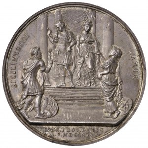 NAPLES Francis I (1825-1830) 1825 medal struck at ...