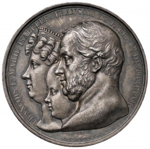 NAPOLI Francesco I (1825-1830) Medaglia 1830 Visita dei...